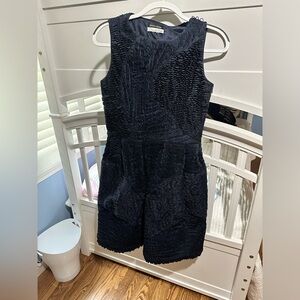 oscar de la renta textured dress